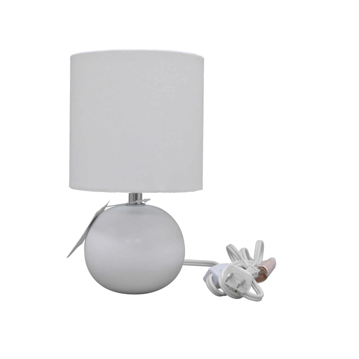 slide 1 of 5, ROOM & RETREAT RR Globe Accent Lamp, 9.25 Inch, White, 9.25 in
