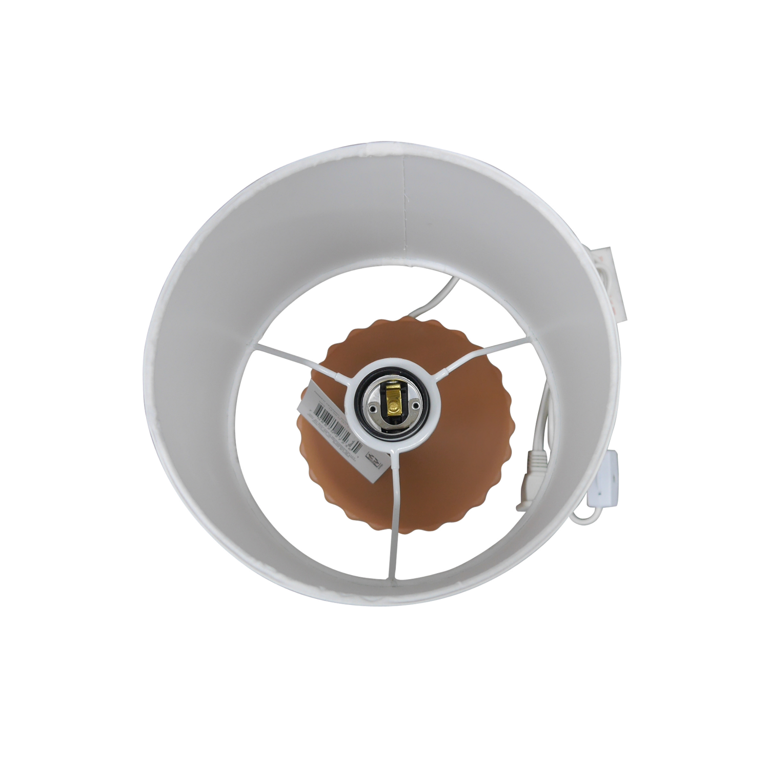 slide 5 of 5, ROOM & RETREAT RR Ribbed Ceramic Accent Lamp, 12.25 Inch, Rust, 12.25 in