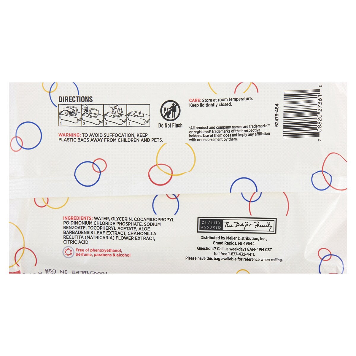 slide 2 of 2, Meijer Fragrance Free Baby Wipes, 72 ct