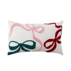 December Home DH HOL BOW DEC PILLOW 12X20