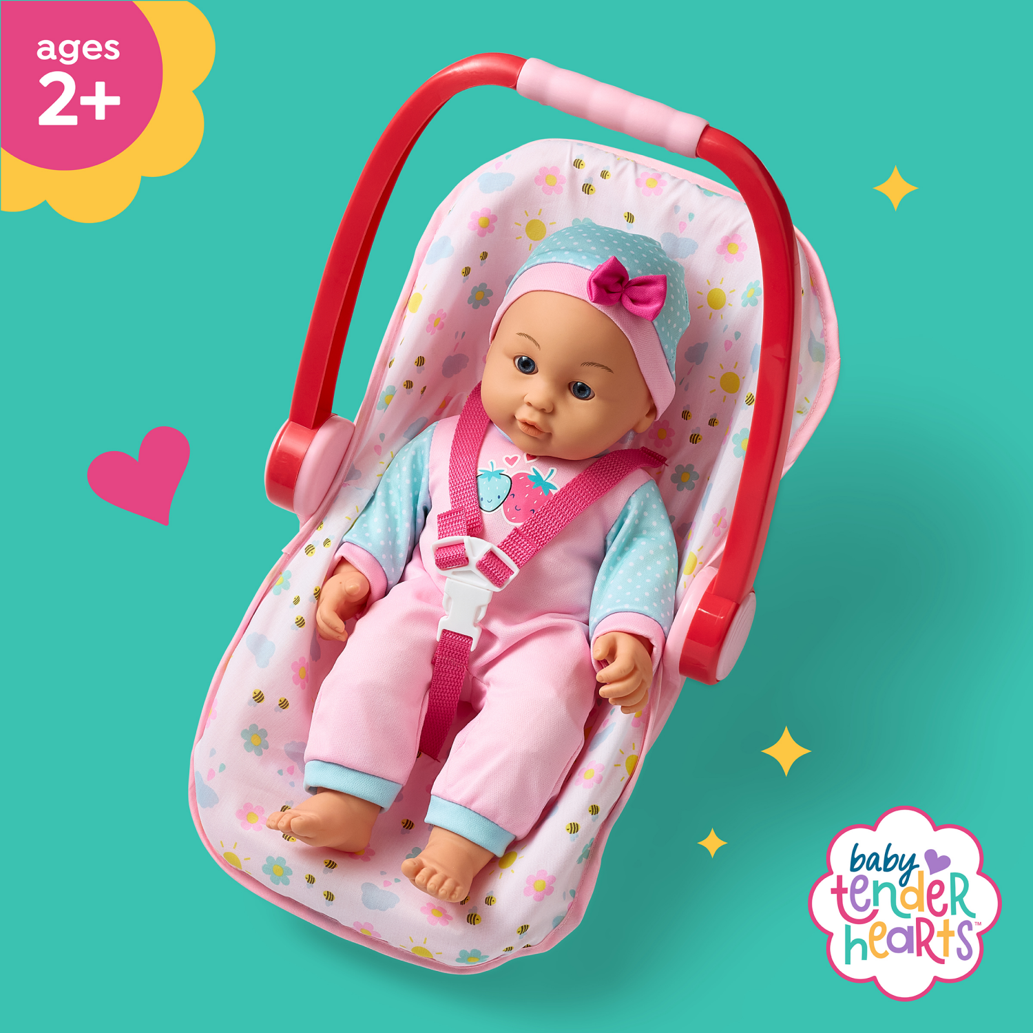 slide 3 of 3, Baby Tender Hearts Out and About 15 Inch Doll Carrier, 15 in