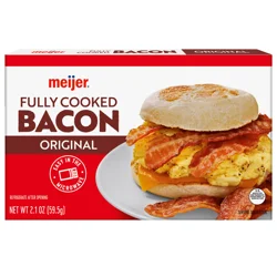 Meijer Fully Cooked Bacon, 2.1 oz