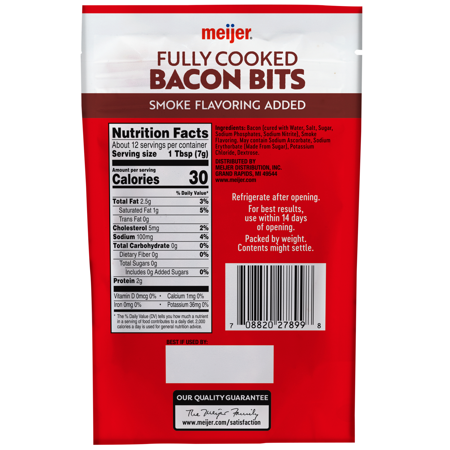 slide 2 of 2, Meijer Fully Cooked Bacon Bits, 4 oz
