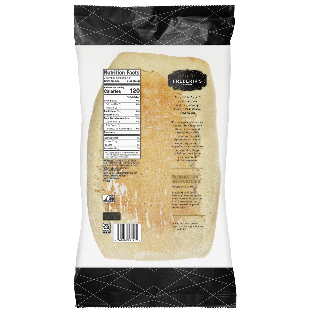 slide 2 of 2, FRESH FROM MEIJER Frederik's by Meijer Take & Bake Ciabatta Italian Table Bread, 14 oz, 14 oz