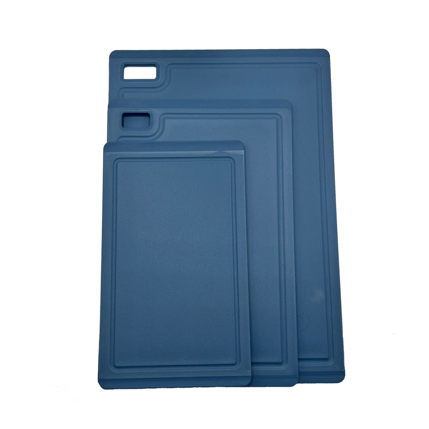 slide 1 of 2, Grand Gourmet Poly Cutting Board Nonslip, 3Piece, Blue, 3 ct