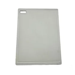 Grand Gourmet Poly Cutting Board Nonslip, 12 inx16 in, Cream