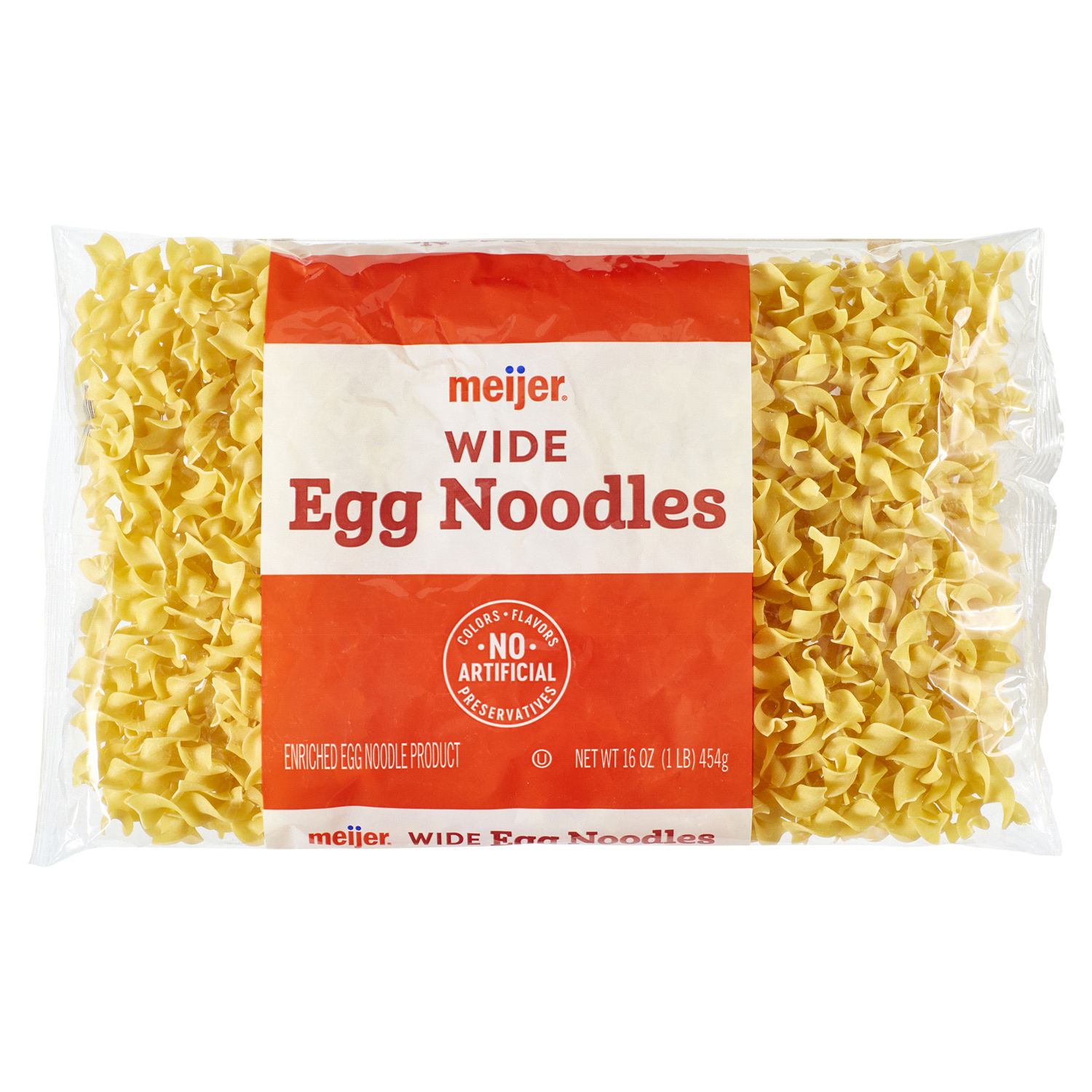 slide 1 of 5, Meijer Wide Egg Noodles - 16 oz, 16 oz