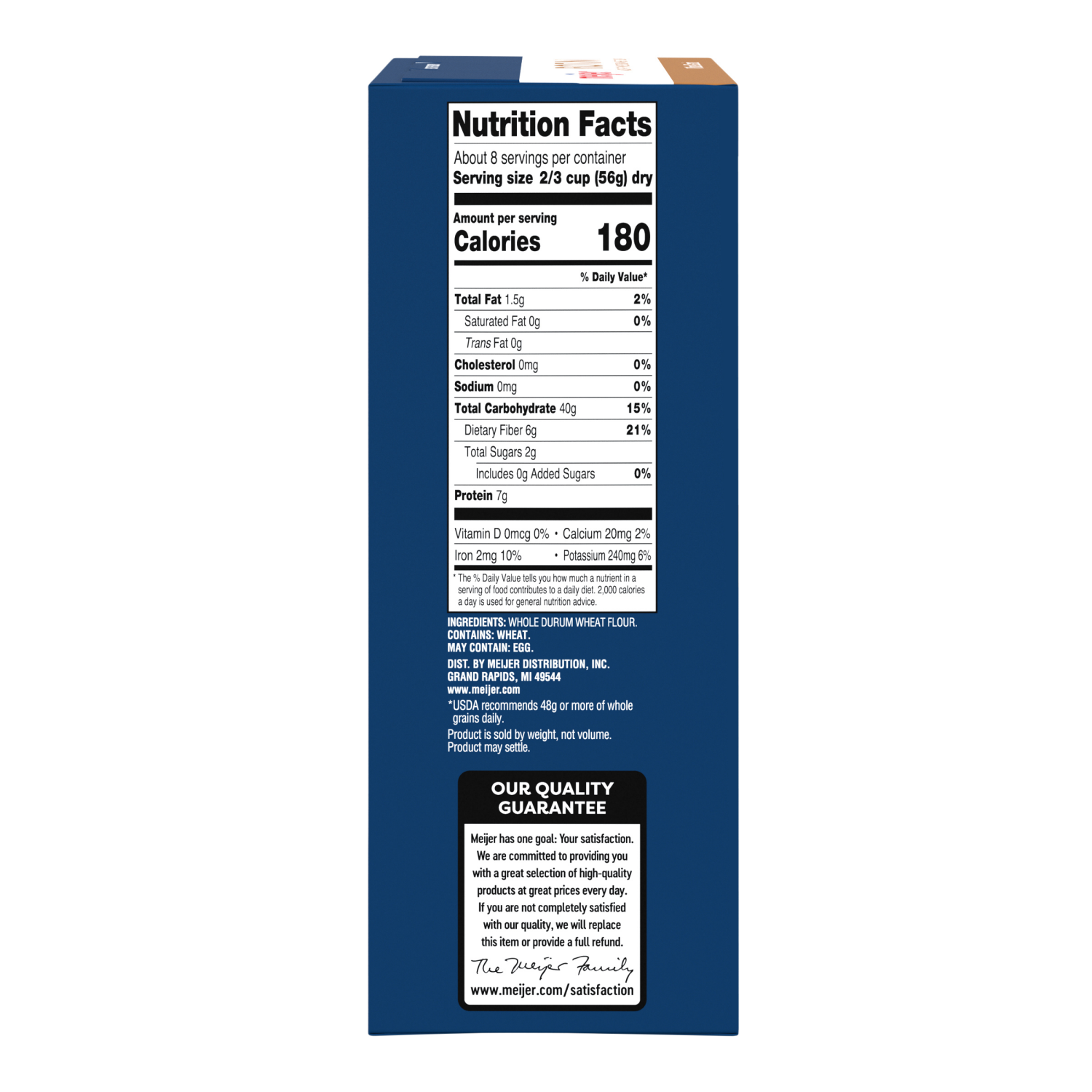 slide 3 of 5, Meijer Pasta Rotini Whole Grain, 16 oz