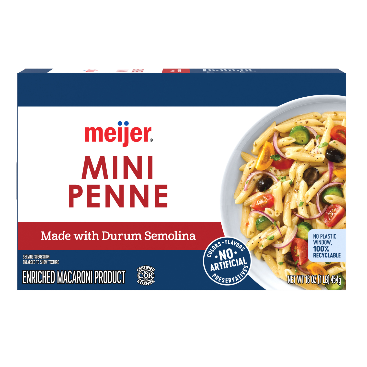 slide 2 of 5, Meijer Pasta Mini Penne, 16 oz