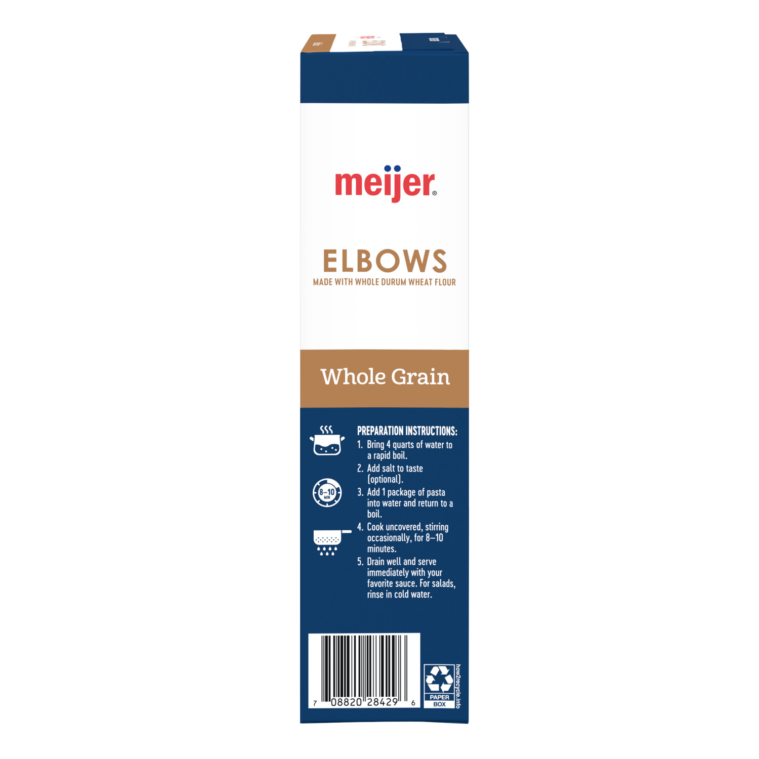 slide 2 of 5, Meijer Elbow Macaroni Whole Grain, 16 oz