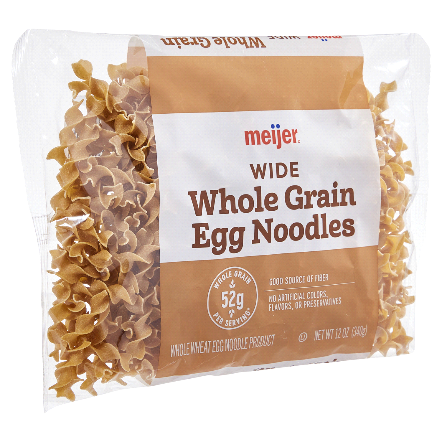 slide 4 of 5, Meijer Egg Noodles Whole Grain Wide - 12 oz, 12 oz