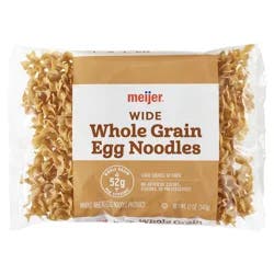 Meijer Egg Noodles Whole Grain Wide - 12 oz