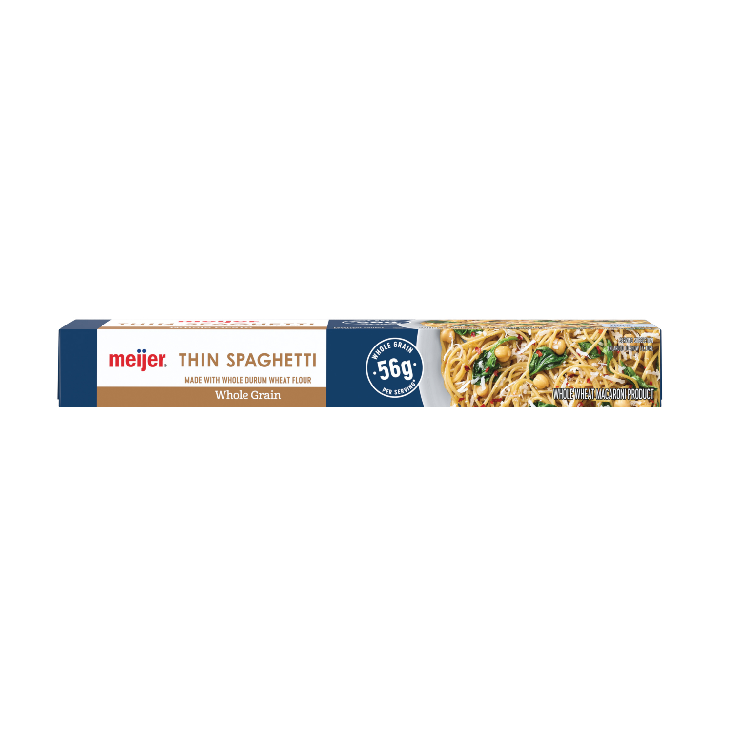 slide 3 of 4, Meijer Pasta Spaghetti Thin Whole Grain, 16 oz