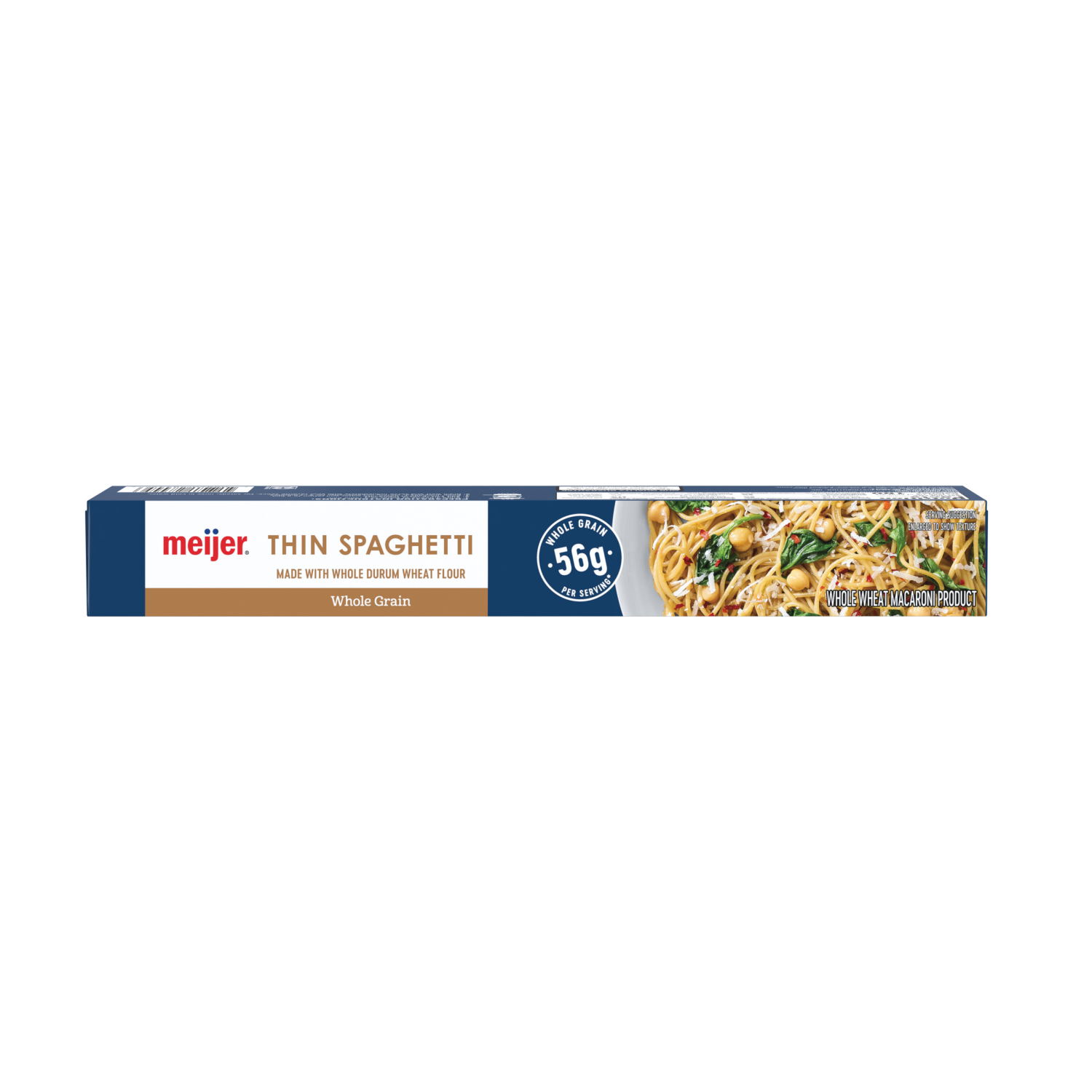 slide 4 of 4, Meijer Pasta Spaghetti Thin Whole Grain, 16 oz