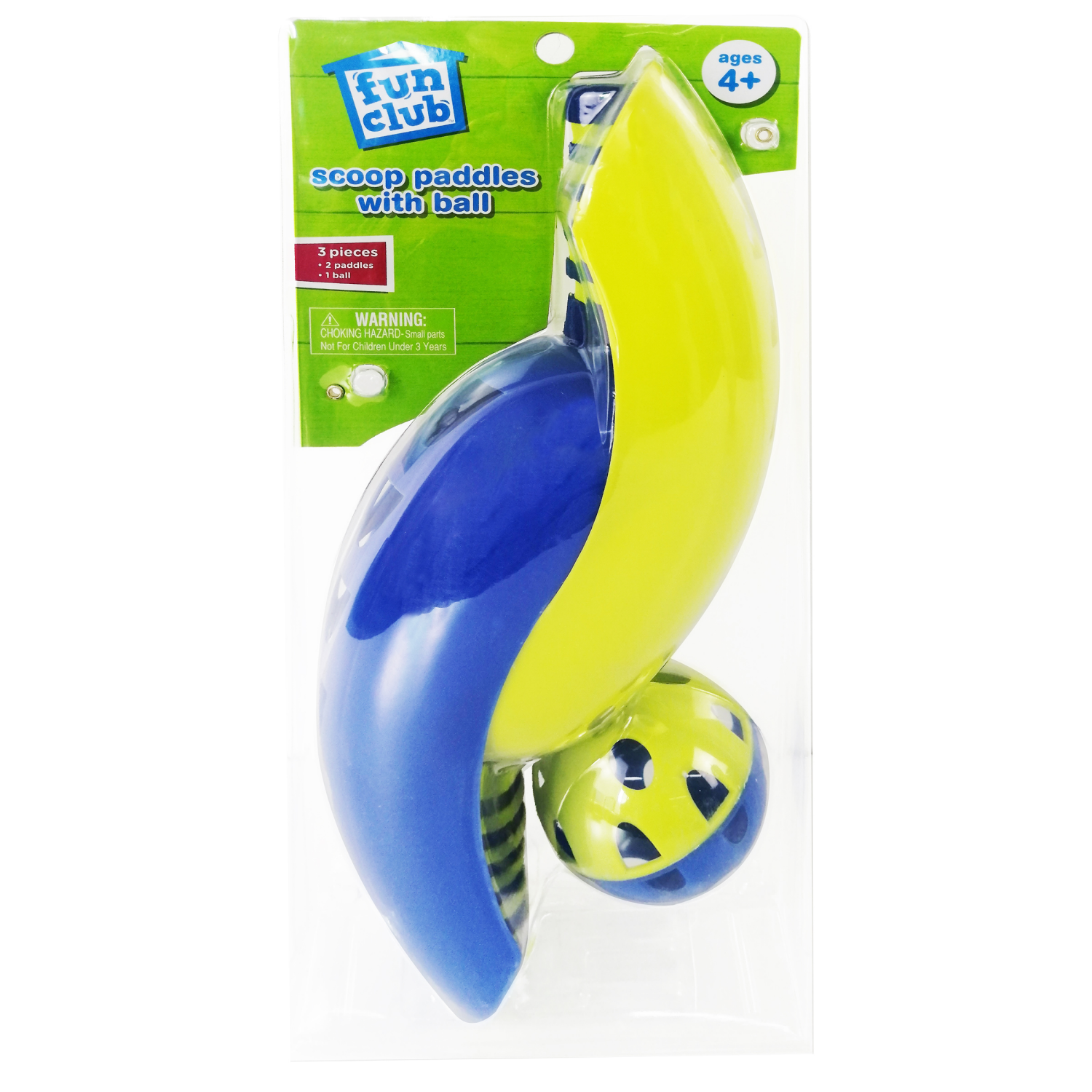 slide 4 of 8, FUN CLUB Scoop Paddle With Balls, 1 ct