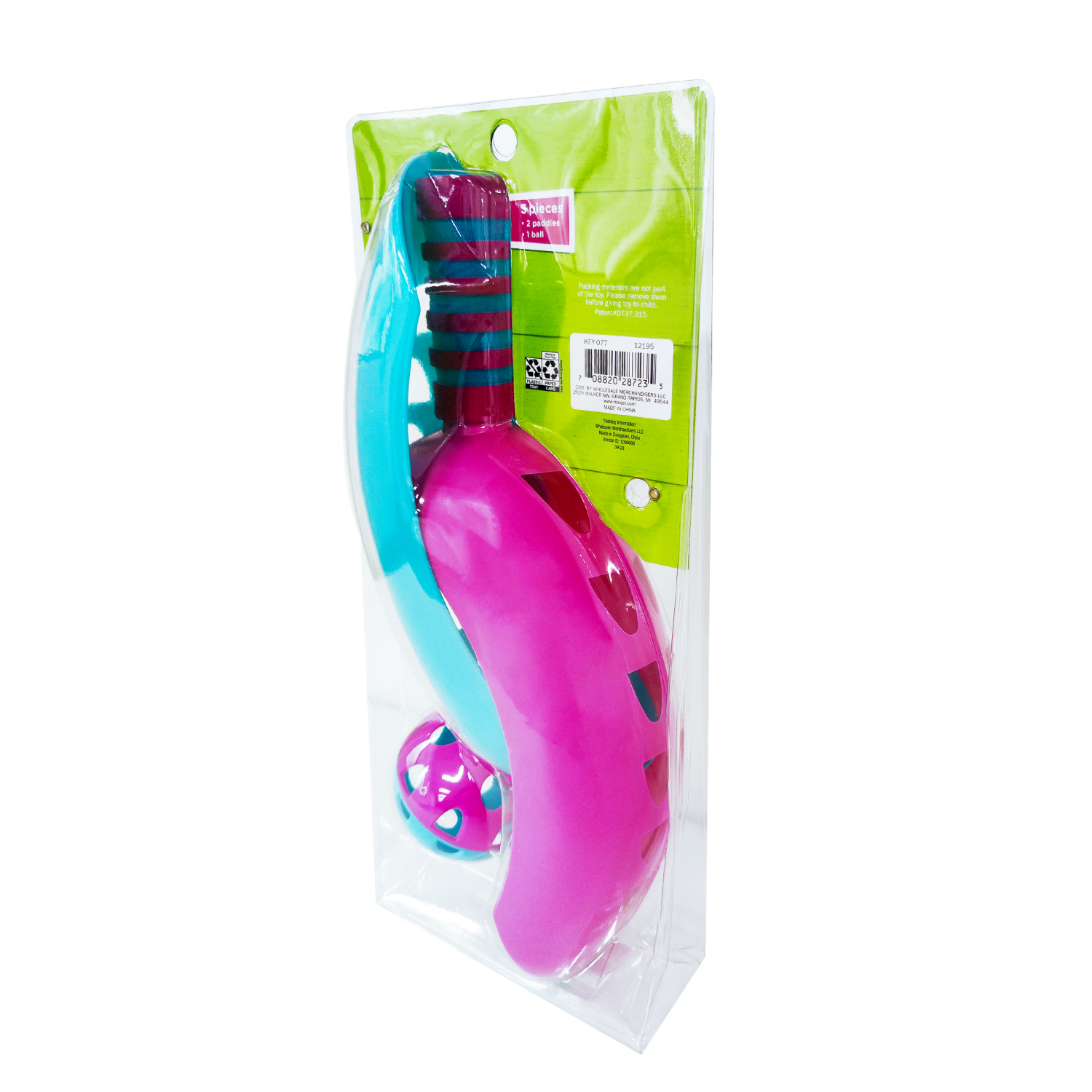 slide 6 of 8, FUN CLUB Scoop Paddle With Balls, 1 ct