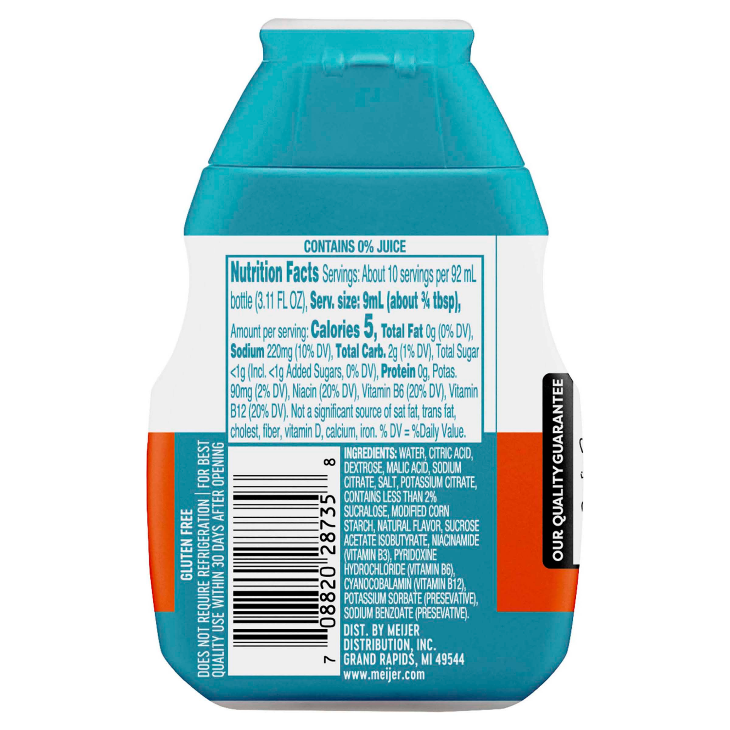 slide 2 of 2, Meijer Orange Raspberry Hydration Liquid Water Enhancer - 3.11 oz, 3.11 oz