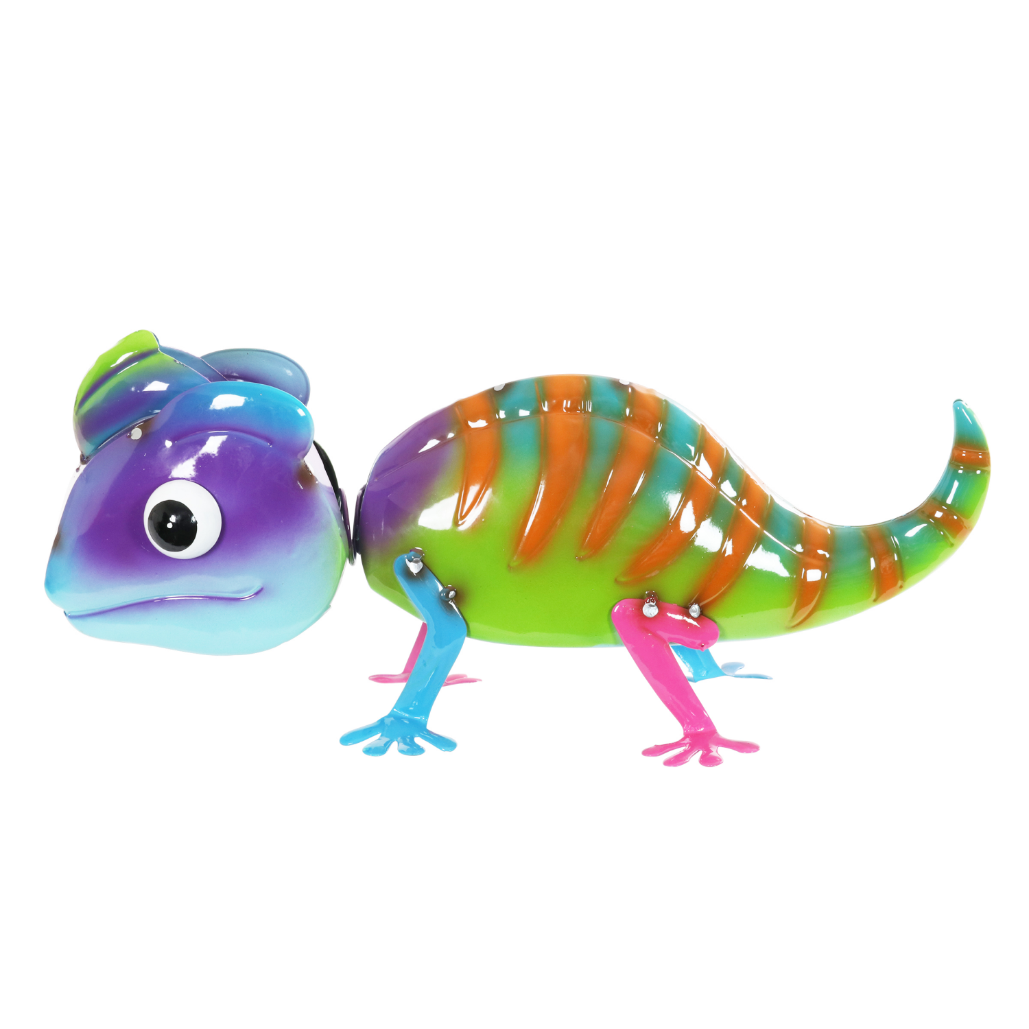slide 4 of 7, ROOM & RETREAT Metal Colorful Chameleon, 8 in