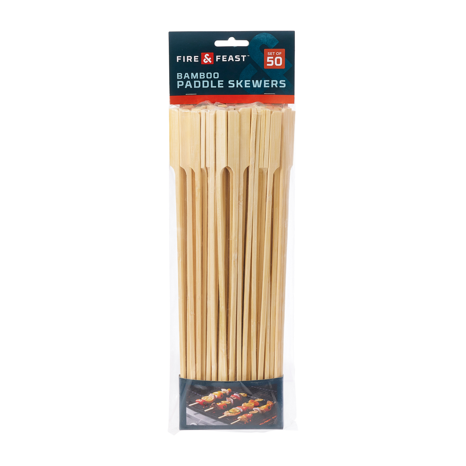 slide 1 of 4, Fire & Feast Bamboo Skewers 12" 50ct, 50 ct