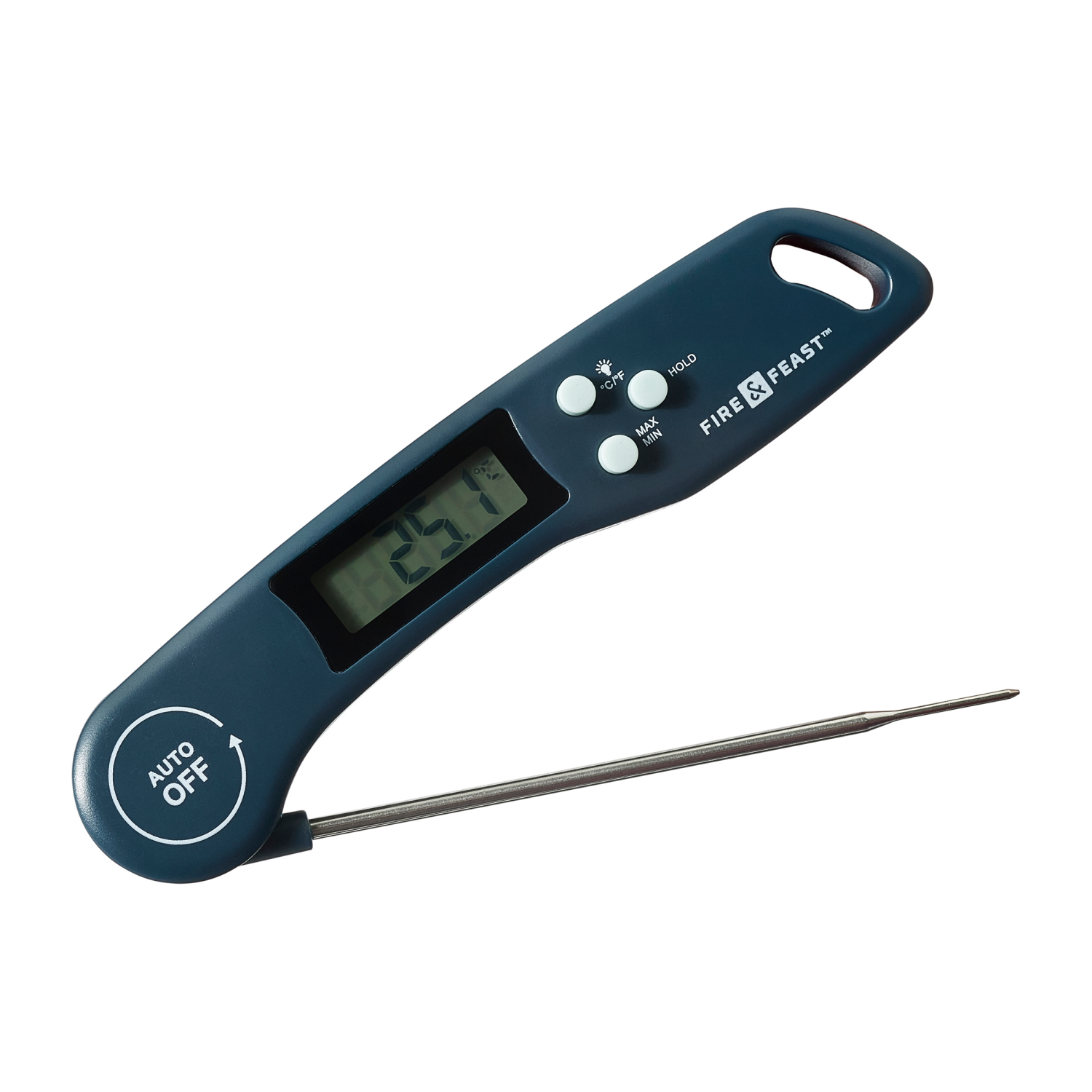 slide 4 of 4, FIRE & FEAST FF Quick-Read Pocket Thermometer, Black, 6.10 ft ft