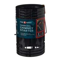 Fire & Feast Easy Release Chimney Starter Black