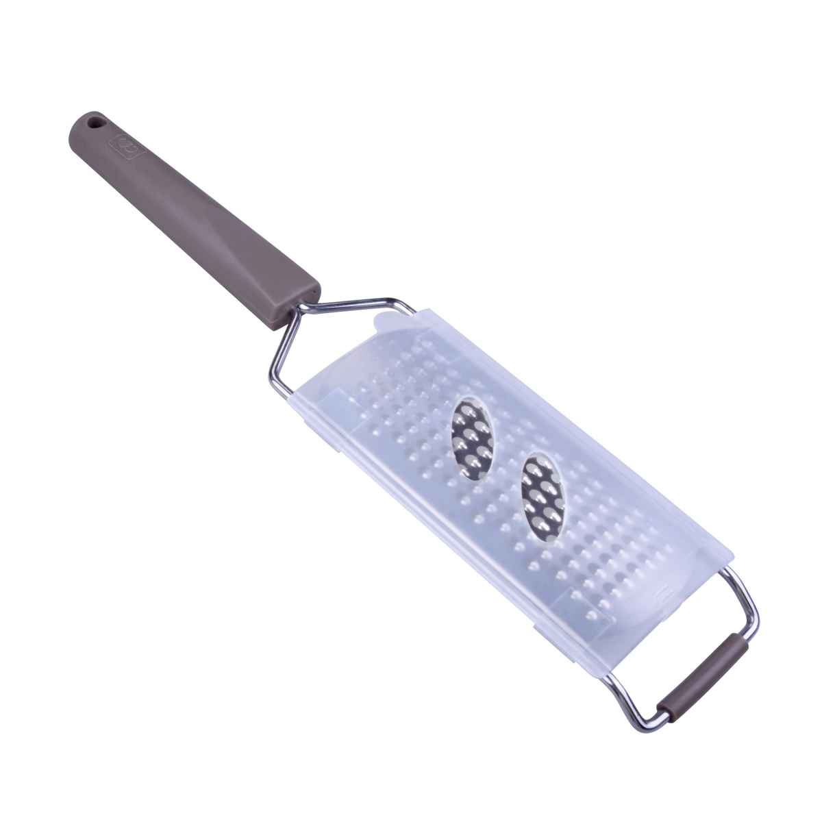 slide 3 of 3, Grand Gourmet Curved Grater, Soft Touch Handle, 12.72 in