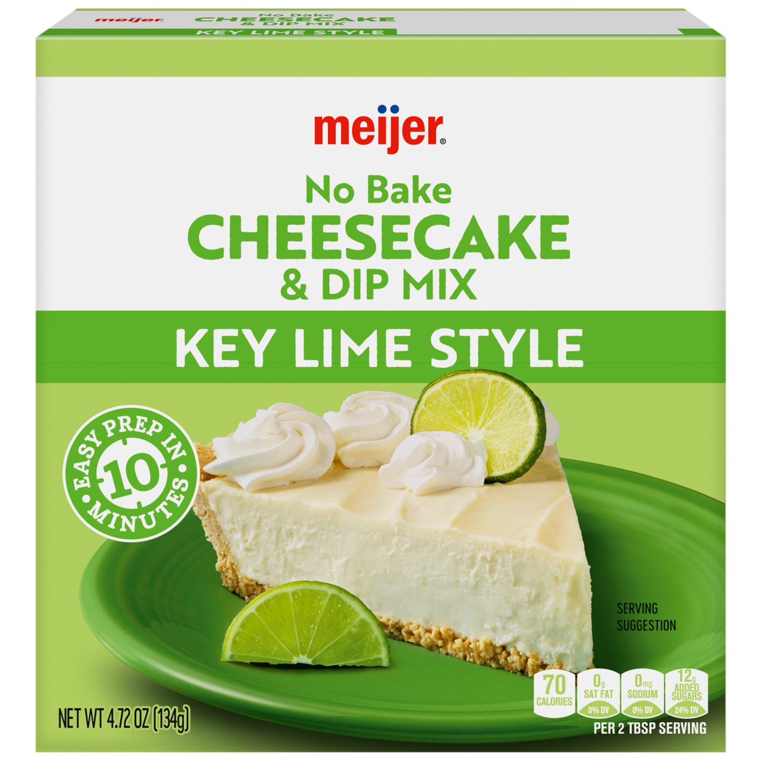 slide 1 of 8, No Bake Cheesecake And Dip Mix, Key Lime Style, 4.72 Oz, 4.72 oz