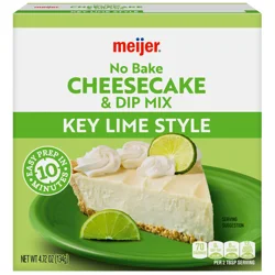 No Bake Cheesecake And Dip Mix, Key Lime Style, 4.72 Oz