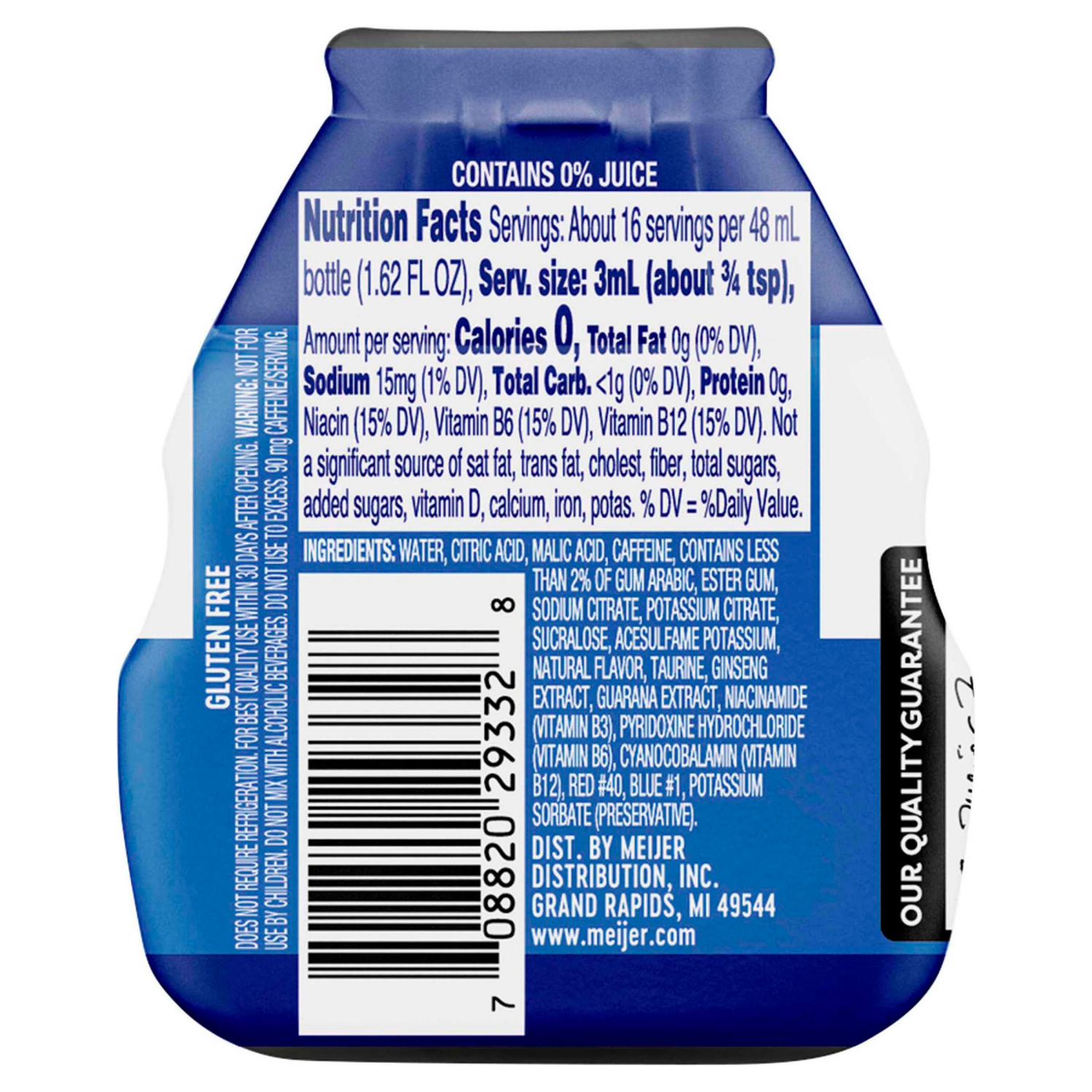 slide 2 of 2, Meijer Acai Berry Energy Liquid Water Enhancer - 1.62 oz, 1.62 oz