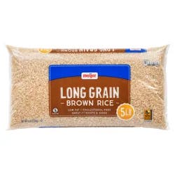 Meijer Long Grain Brown Rice, 5 lbs