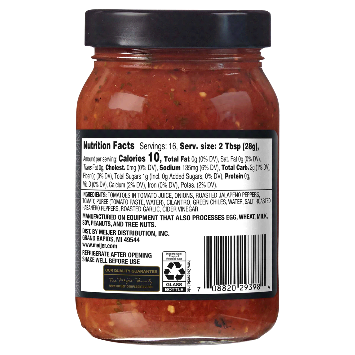 slide 3 of 3, FREDERIKS BY MEIJER Frederik's by Meijer Roasted Habanero Hot Salsa, 16 oz