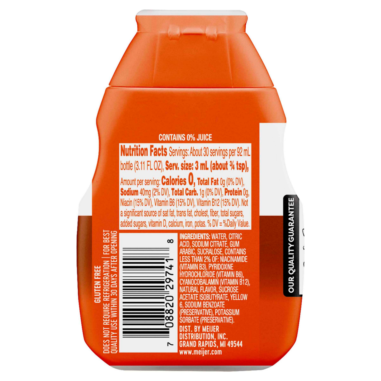 slide 2 of 2, Meijer Orange Tangerine Liquid Water Enhancer, 3.11 oz, 3.11 oz