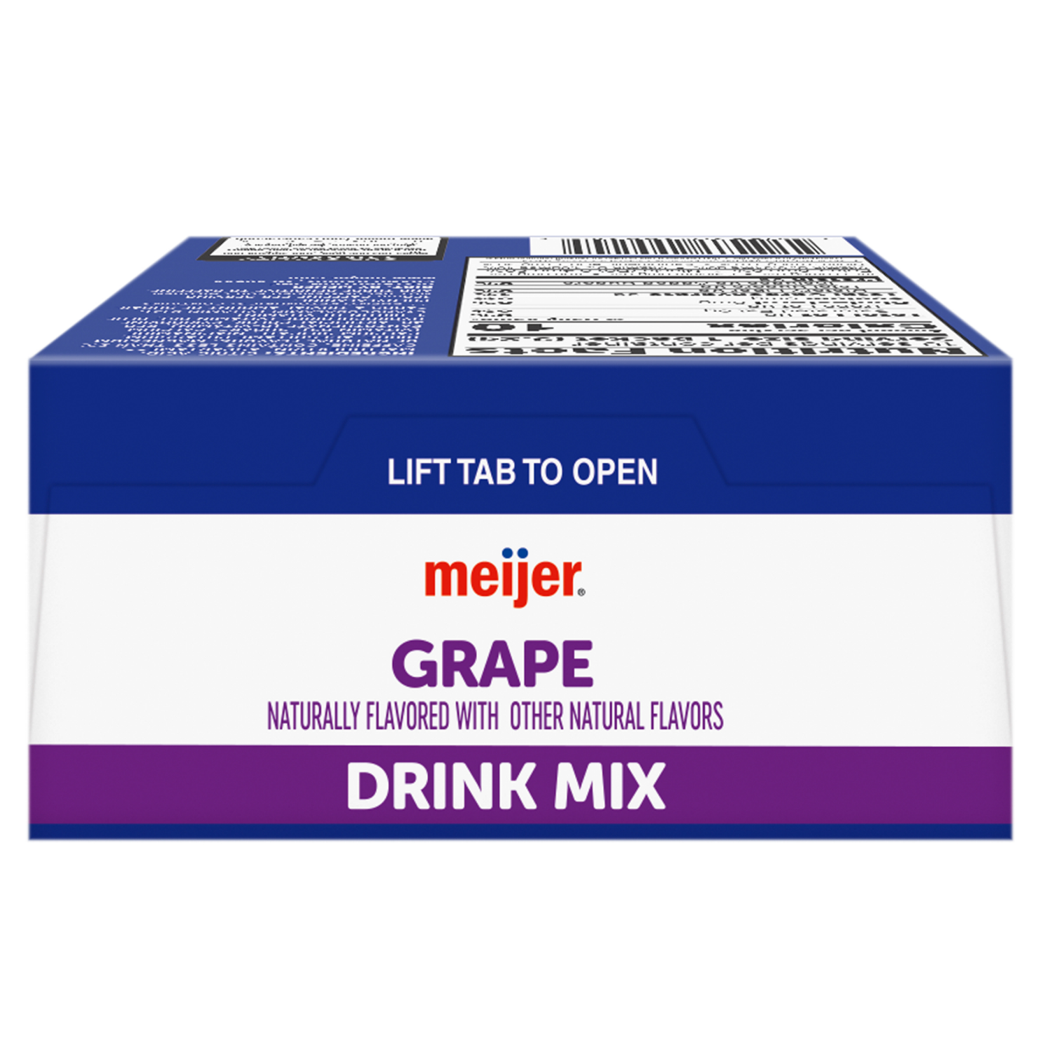 slide 8 of 8, Meijer Grape Drink Mix with Caffeine - 10 ct, 10 ct