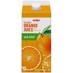 Meijer 100% Pure Orange Juice with Pulp - 59 oz