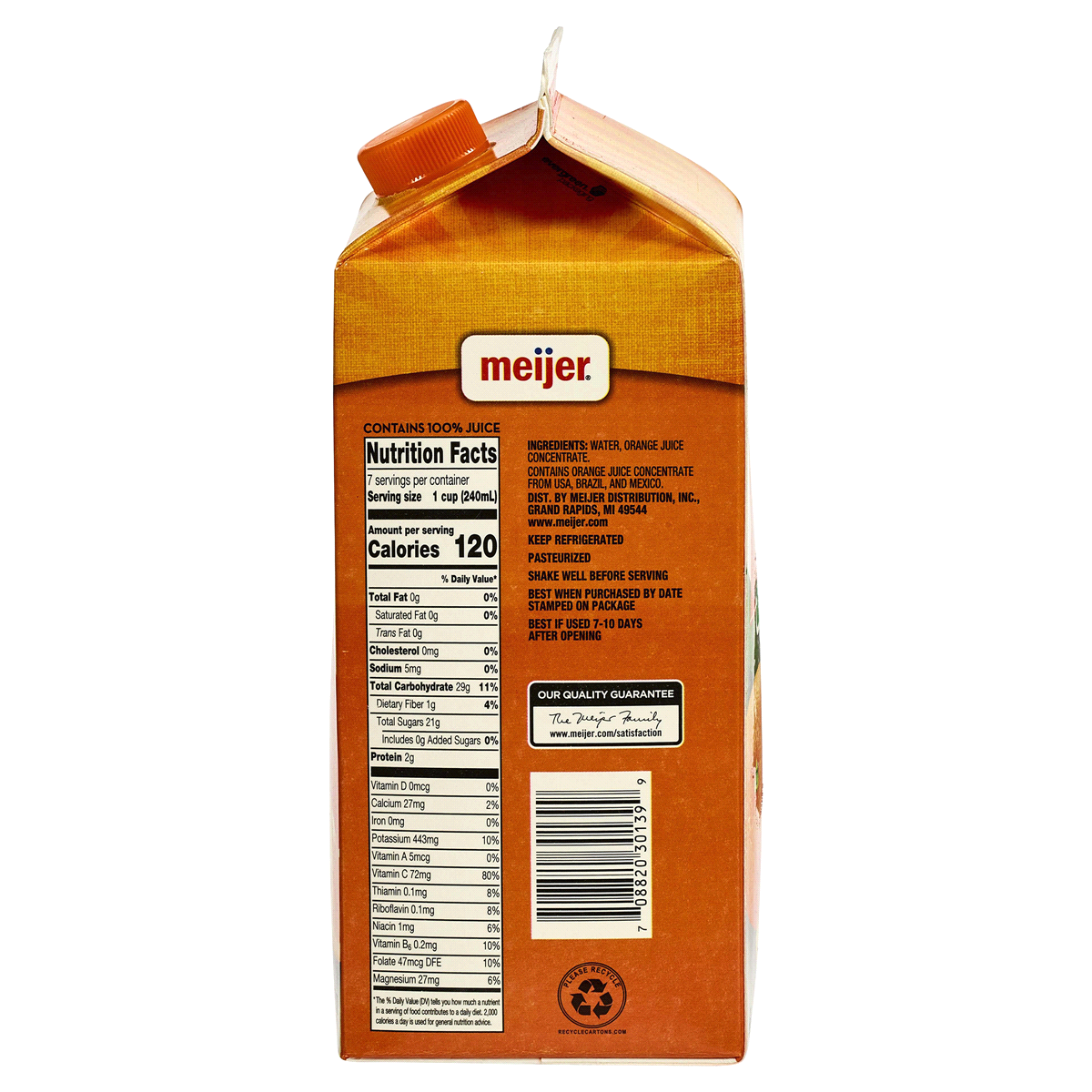 slide 3 of 3, Meijer Orange Juice FC, 59 fl oz