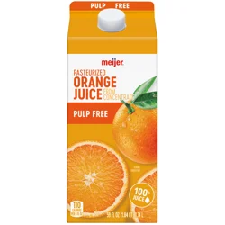 Meijer No Pulp Orange Juice from Concentrate- 59 oz