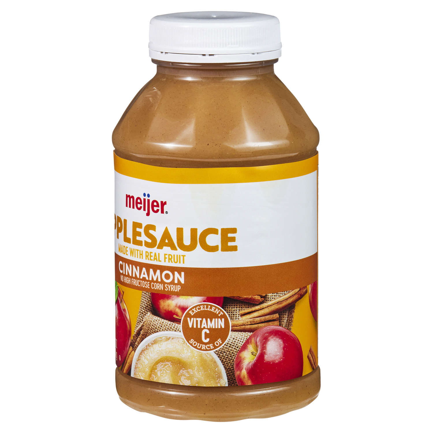 slide 4 of 5, Meijer Cinnamon Applesauce, 48 oz
