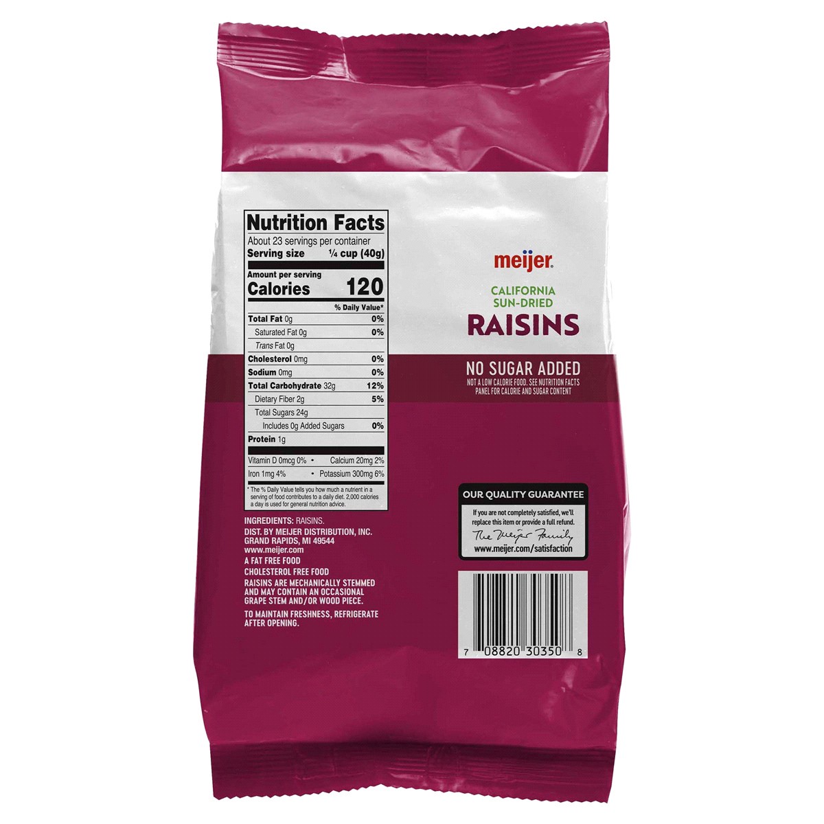 slide 2 of 2, Meijer Raisins, 32 oz
