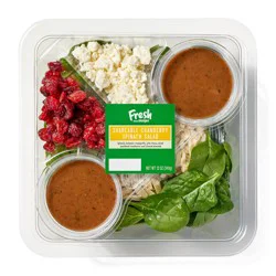 Fresh From Meijer Shareable Cranberry Spinach Salad, 12 Oz