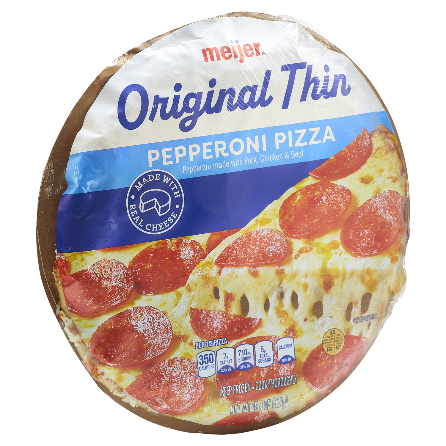 slide 4 of 5, Meijer Original Pepperoni Pizza, 15.4 oz