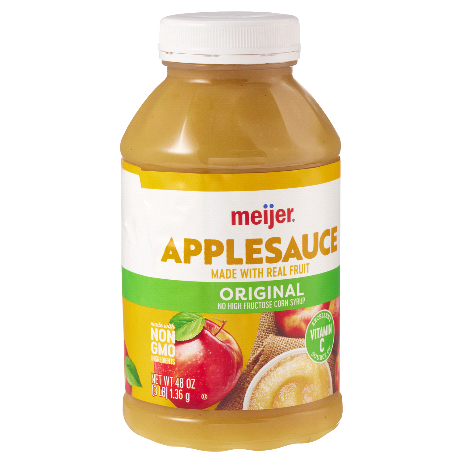 slide 2 of 2, Meijer Original Applesauce, 48 oz