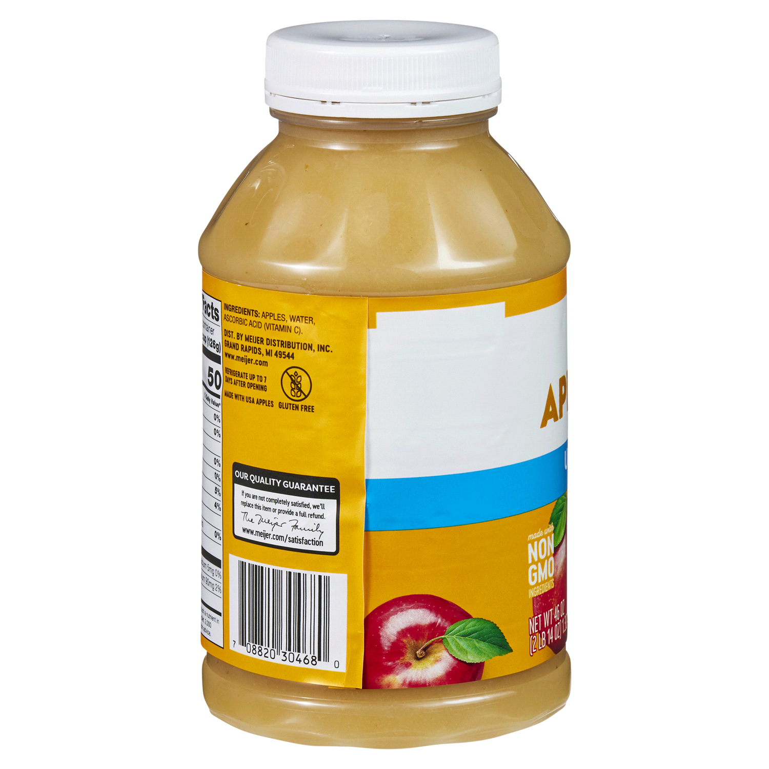 slide 2 of 5, Meijer Unsweetened Applesauce, 46 oz