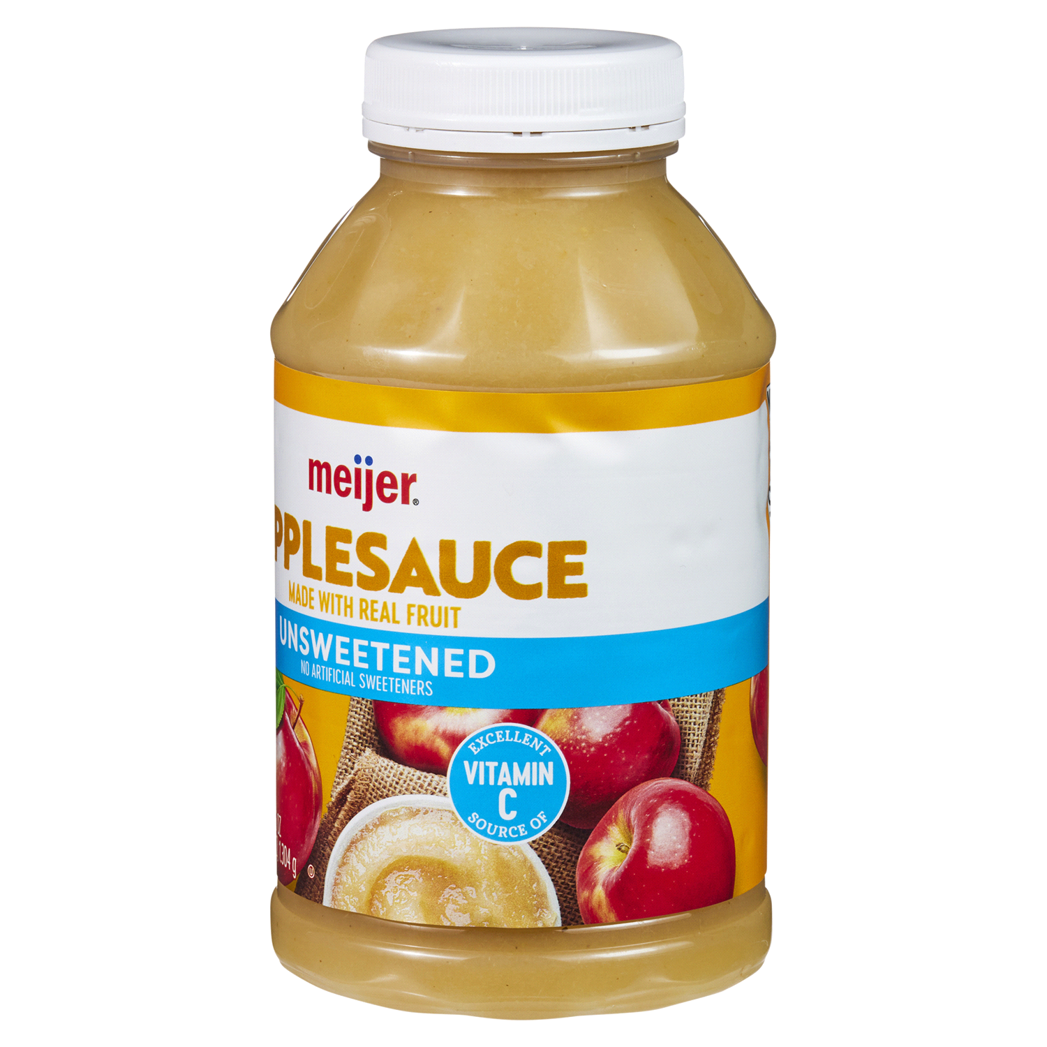slide 4 of 5, Meijer Unsweetened Applesauce, 46 oz