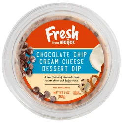 Fresh from Meijer Chocolate Chip Cream Cheese Dessert Dip, 7 oz.