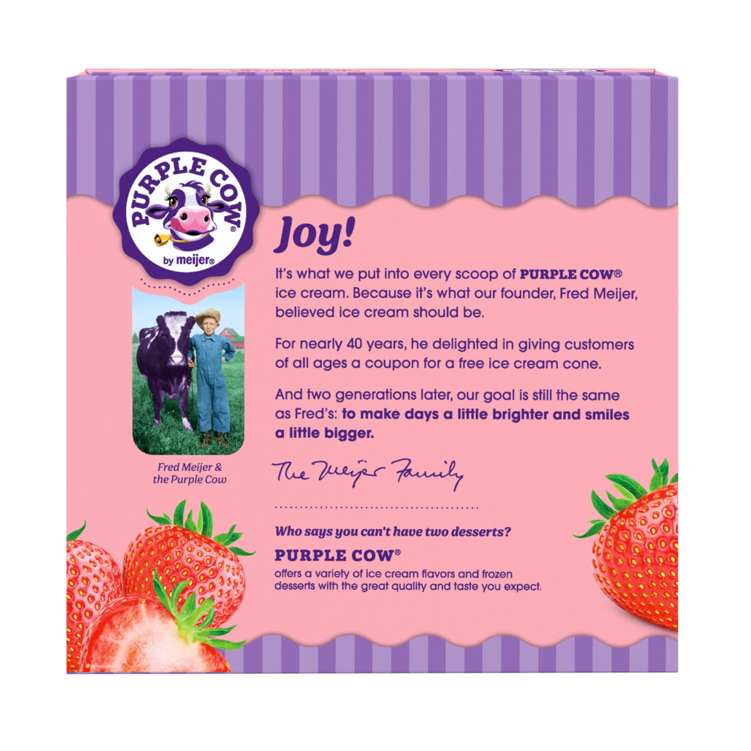 slide 2 of 6, 6PK Purple Cow Strawberry Crunch Bar, 6 ct