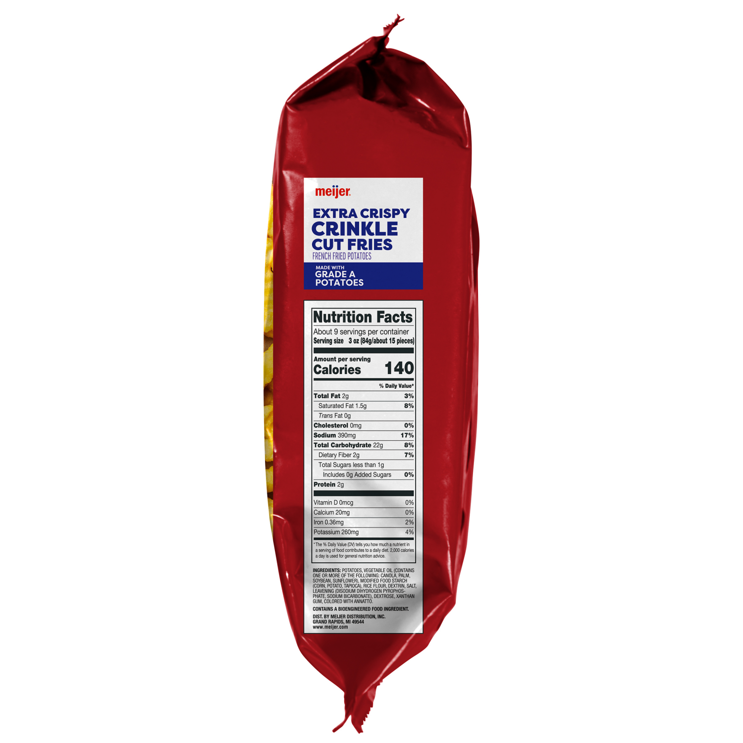 slide 3 of 4, Meijer Extra Crispy Crinkle Cut French Fries, 26 oz