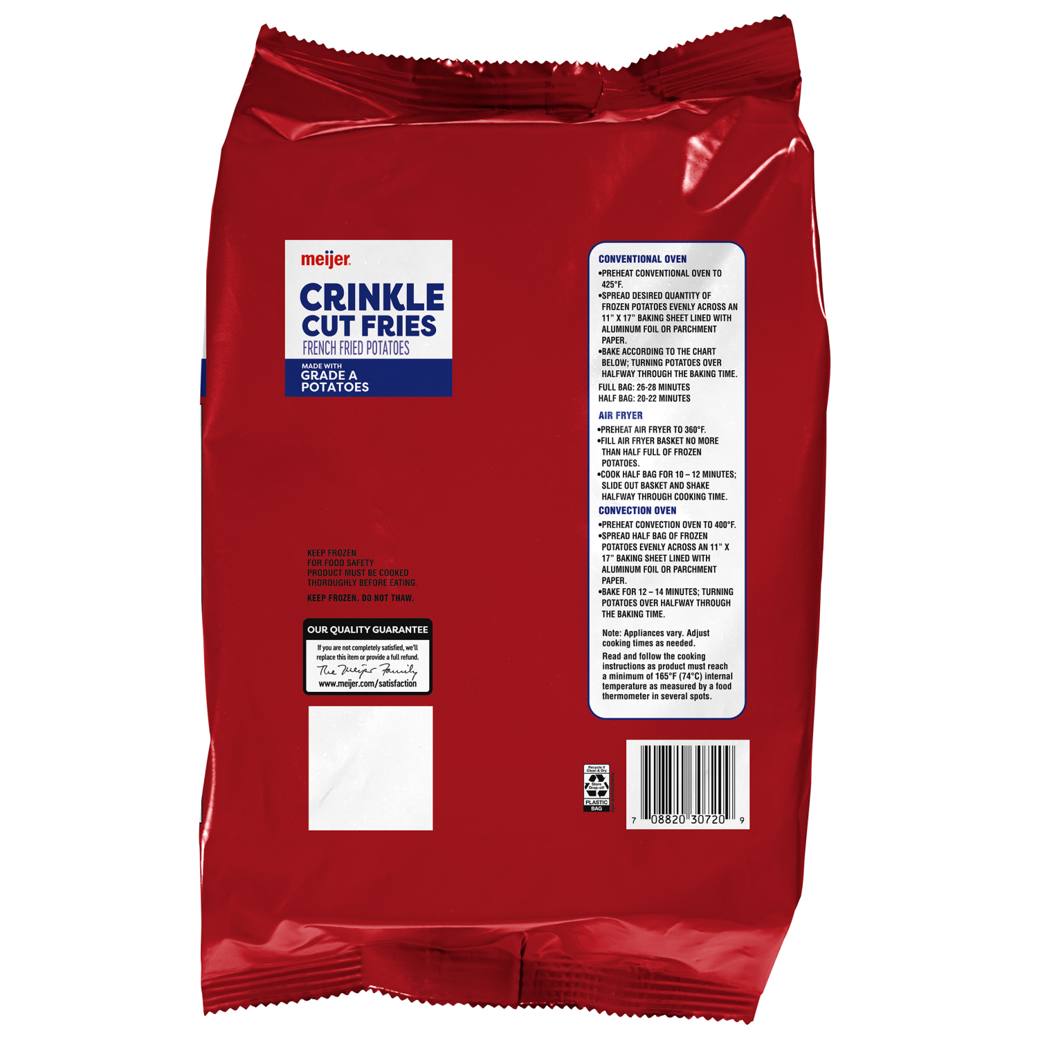 slide 2 of 4, Meijer Crinkle Cut French Fries, 32 oz