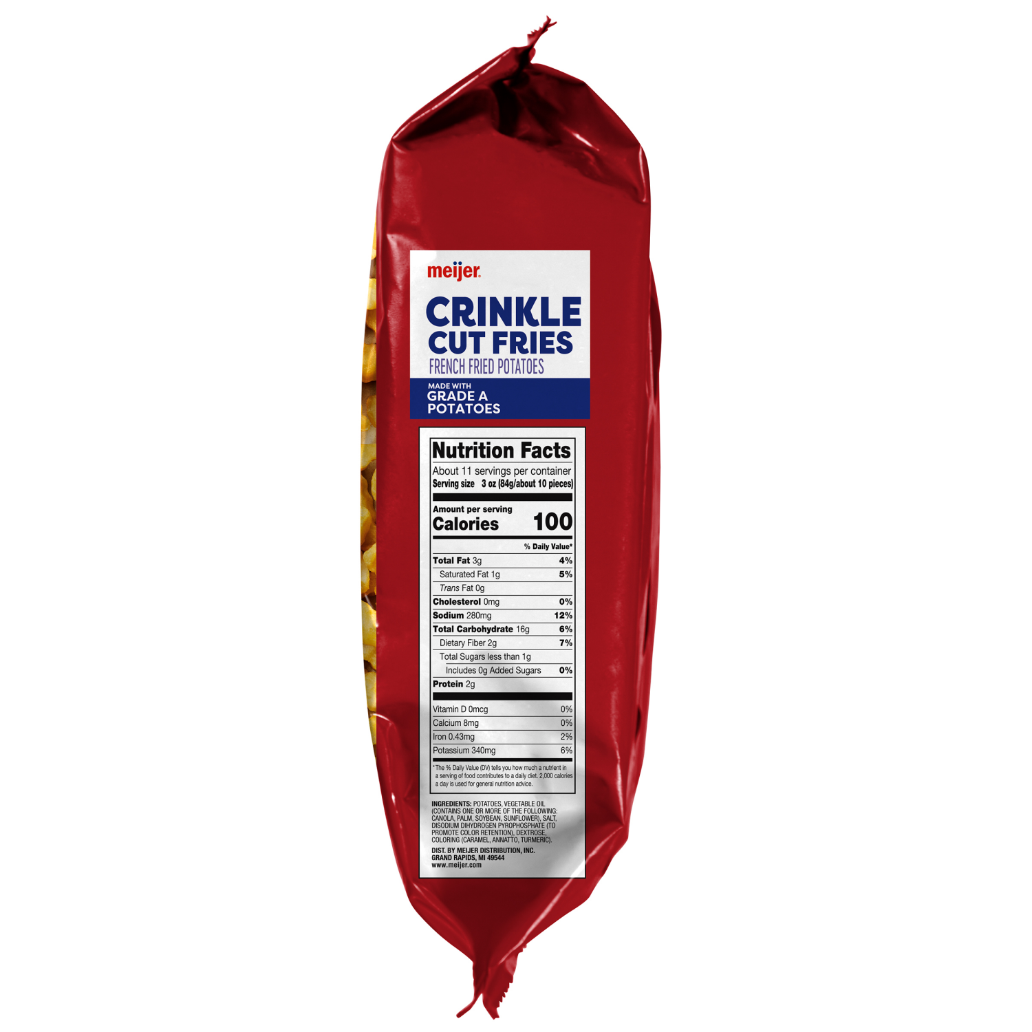 slide 4 of 4, Meijer Crinkle Cut French Fries, 32 oz