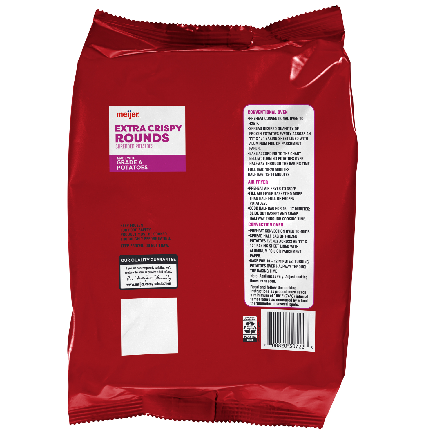 slide 3 of 4, Meijer Extra Crispy Rounds Shredded Potatoes, 30 oz