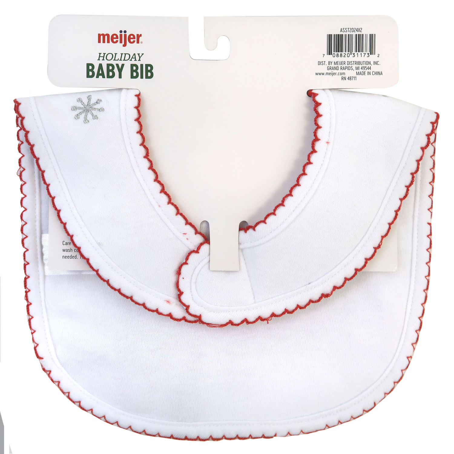 slide 2 of 2, MEIJER MY FIRST XMAS BIB REINDEER, 1 ct